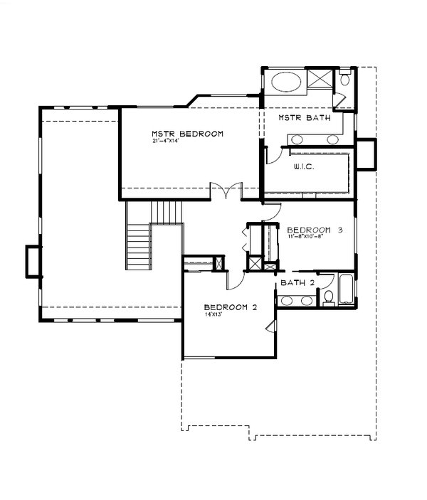 Dream House Plan - Craftsman Floor Plan - Upper Floor Plan #515-71