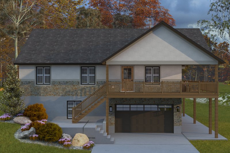 House Plan Design - Exterior - Front Elevation 3 for Traditional House Plan #1060-409 - 2 bed, 2 bath