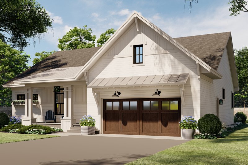 House Blueprint - Exterior - Front Elevation 5 for Traditional House Plan #51-1179 - 3 bed, 2 bath