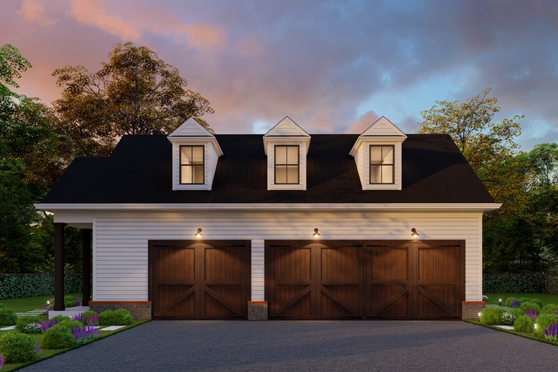 House Blueprint - Exterior - Front Elevation for Country House Plan #54-554, 0 bath