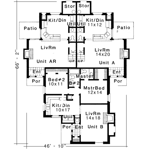 Traditional Floor Plan - Main Floor Plan #310-107