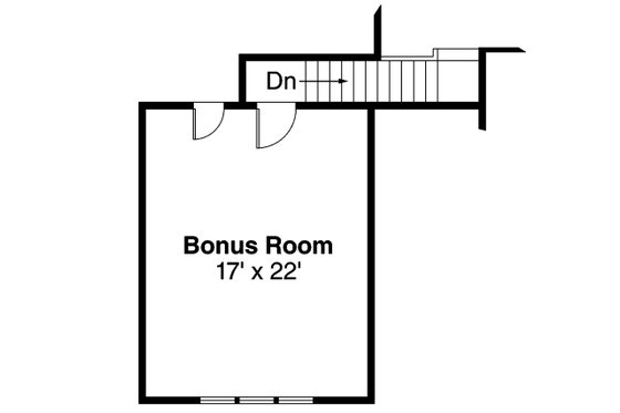Floor Plan - Upper Floor for Craftsman House Plan #124-563 - 3 bed, 2 bath