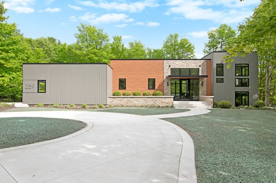 Exterior - Front Elevation 4 for Contemporary House Plan #928-343 - 3 bed, 2.5 bath