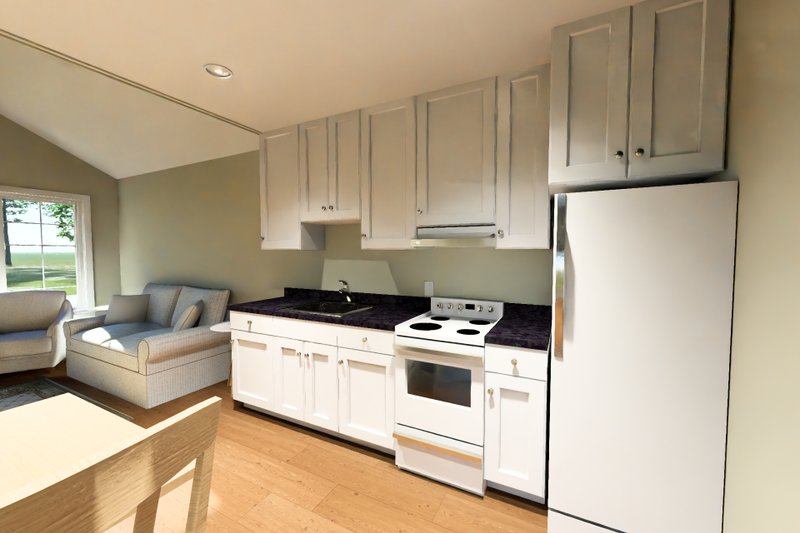 Architectural House Design - Interior - Kitchen 1 for Cottage House Plan #513-2426 - 1 bed, 1 bath