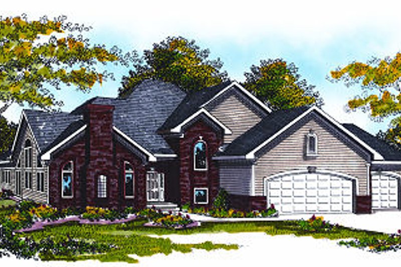 Dream House Plan - Traditional Exterior - Front Elevation Plan #70-876
