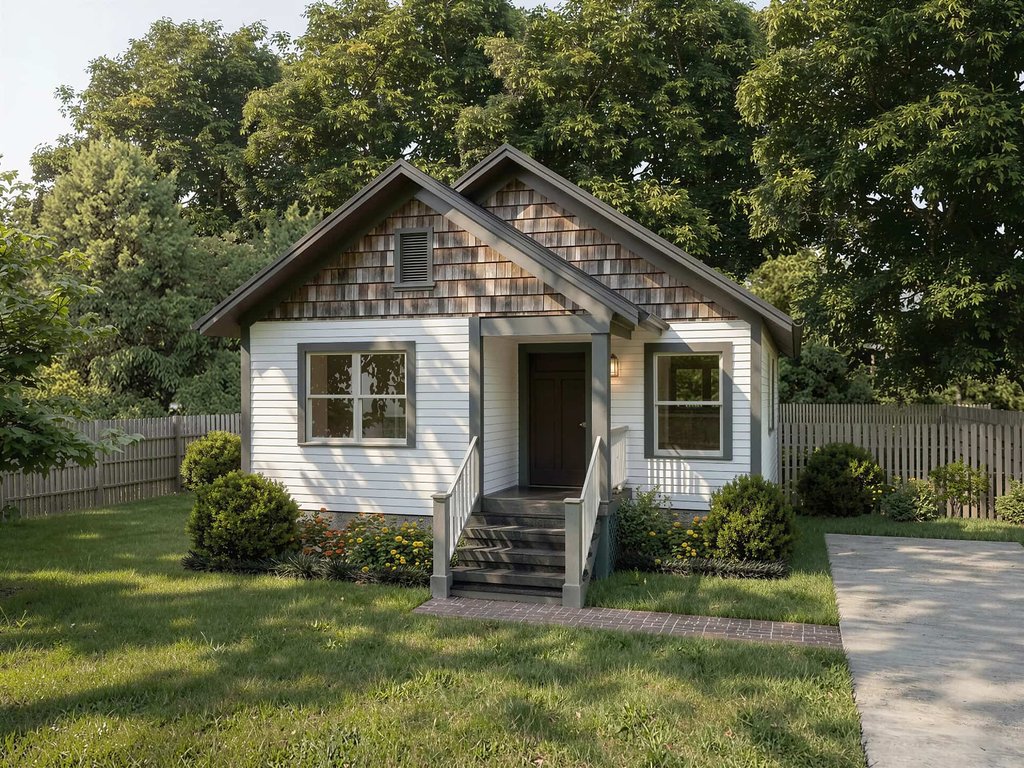 Exterior - Front Elevation 2 for Cottage House Plan #79-130 - 3 bed, 2 bath