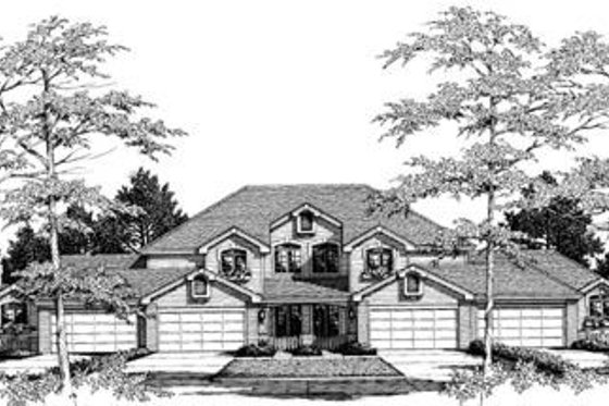 Exterior - Front Elevation 3 for Traditional House Plan #57-145 - 3 bed, 2.5 bath