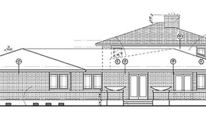 Exterior - Other Elevation 1 for Prairie House Plan #72-179 - 5 bed, 3.5 bath