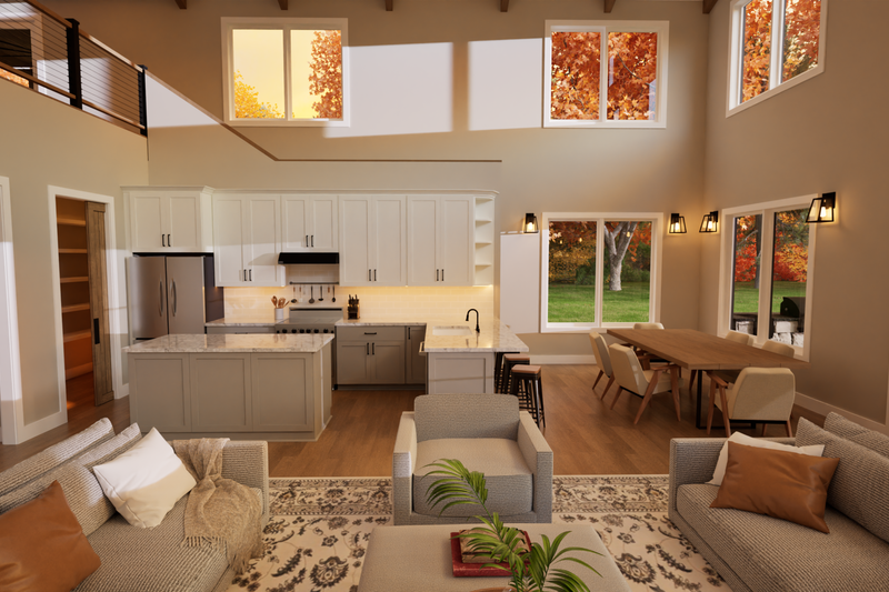 Architectural House Design - Interior - Other for Barndominium House Plan #1116-16 - 4 bed, 3 bath