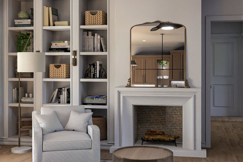 House Design - Interior - Family Room for Modern House Plan #455-371 - 3 bed, 2.5 bath