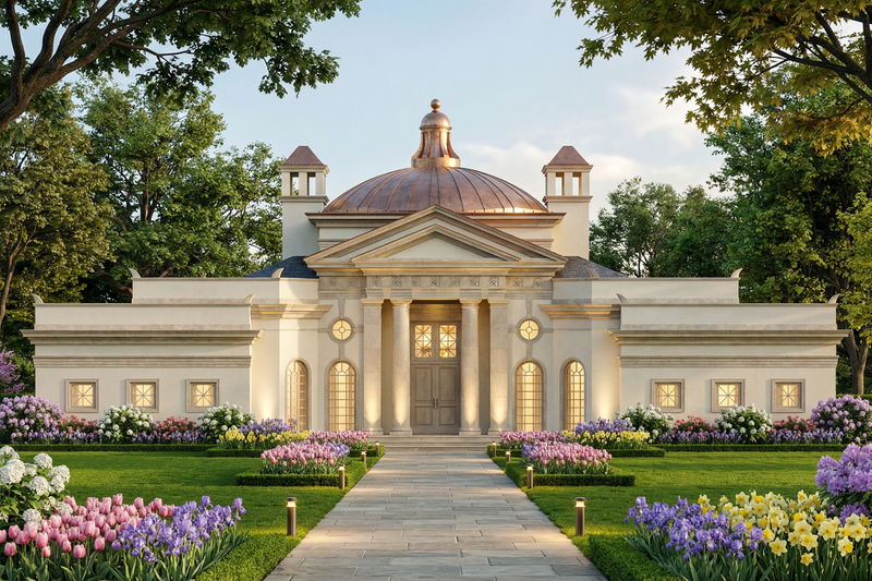 Home Plan - Exterior - Front Elevation 2 for Classical House Plan #119-259 - 3 bed, 3.5 bath