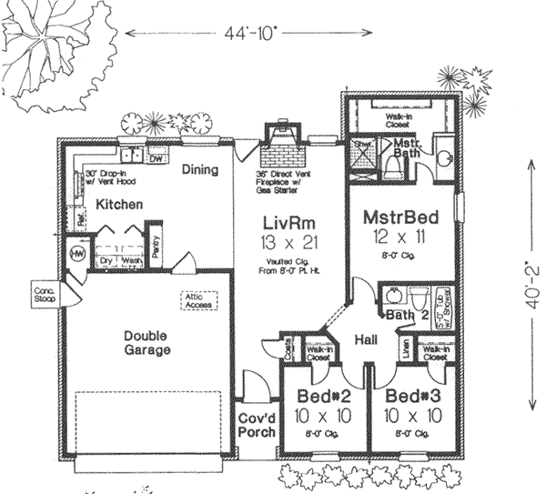 Traditional Floor Plan - Main Floor Plan #310-414