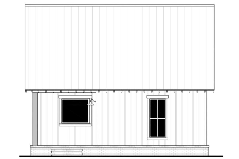 Architectural House Design - Exterior - Rear Elevation 1 for Farmhouse House Plan #430-328 - 3 bed, 2 bath