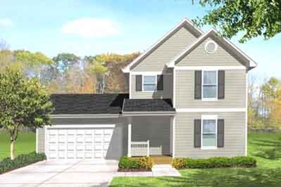 Exterior - Front Elevation for Traditional House Plan #50-273 - 3 bed, 1.5 bath