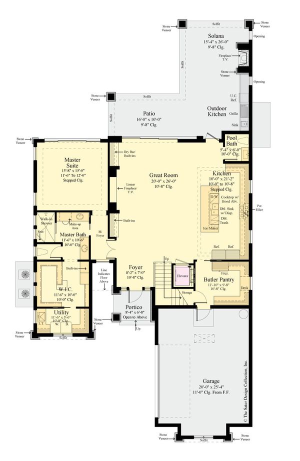 Contemporary Floor Plan - Main Floor Plan #930-515