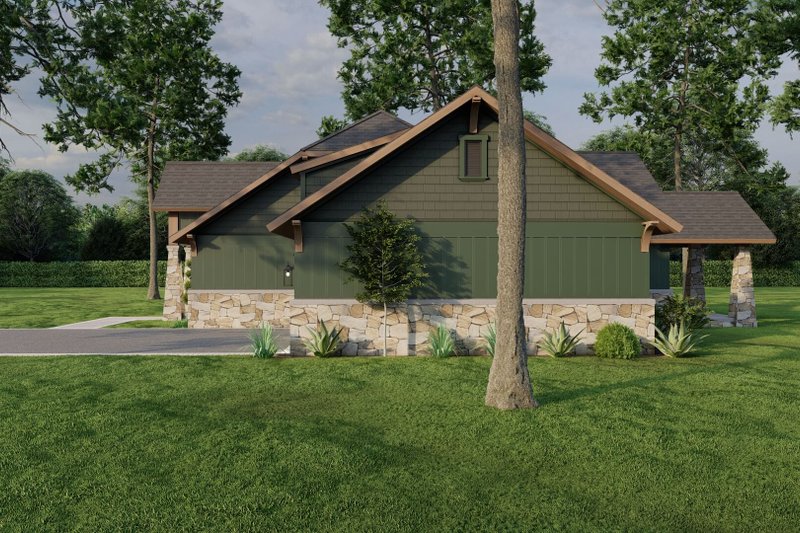 Architectural House Design - Exterior - Other Elevation for Craftsman House Plan #17-2816 - 3 bed, 2 bath