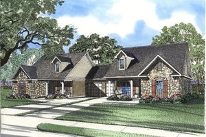 Traditional Exterior - Front Elevation Plan #17-1068