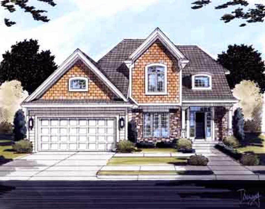 Traditional Style House Plan - 4 Beds 2.5 Baths 2069 Sq/Ft Plan #46-378 ...