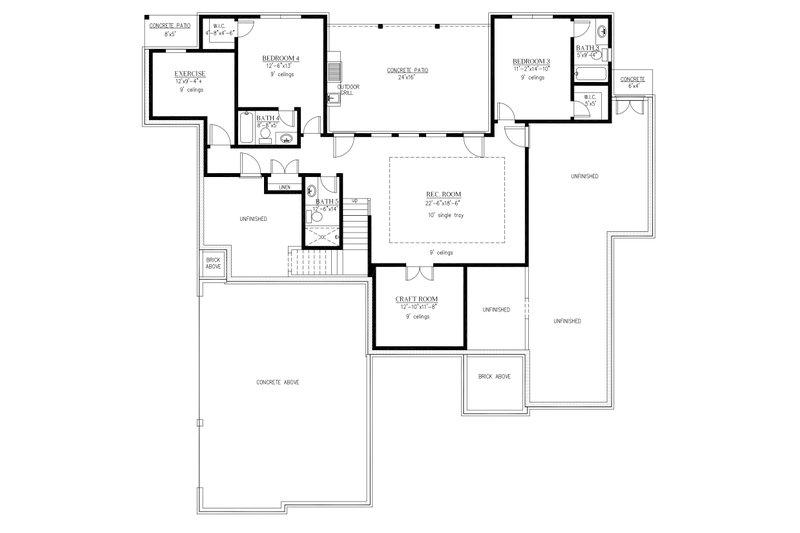 Dream House Plan - Exterior - Front Elevation 4 for Craftsman House Plan #437-140 - 4 bed, 5.5 bath