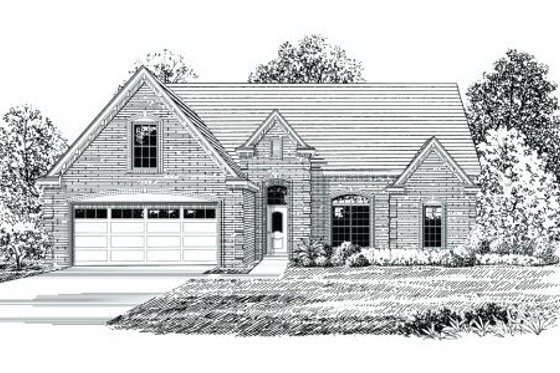Exterior - Front Elevation for Traditional House Plan #424-128 - 3 bed, 2 bath