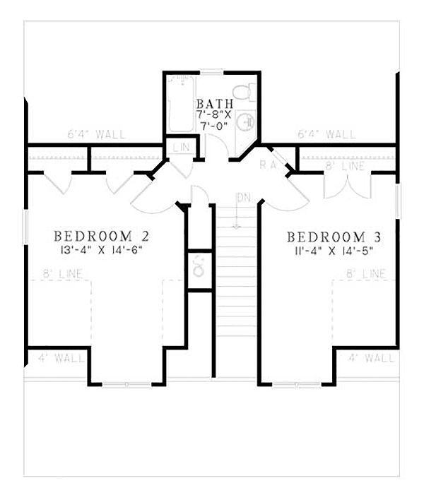 House Plan Design - Country Floor Plan - Upper Floor Plan #17-2304