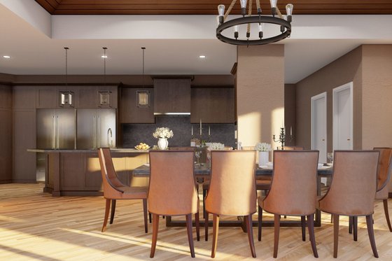 Interior - Dining Room 1 for Mediterranean House Plan #923-337 - 3 bed, 2.5 bath