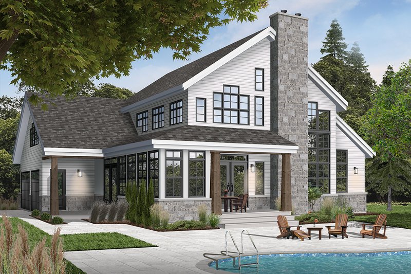 Traditional Style House Plan - 2 Beds 2.5 Baths 2111 Sq/Ft Plan #23-250