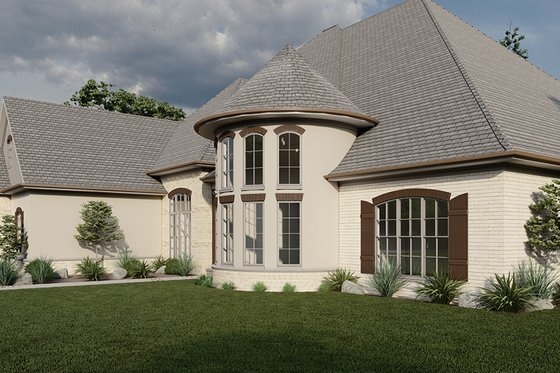 Exterior - Front Elevation 6 for European House Plan #923-298 - 6 bed, 7.5 bath