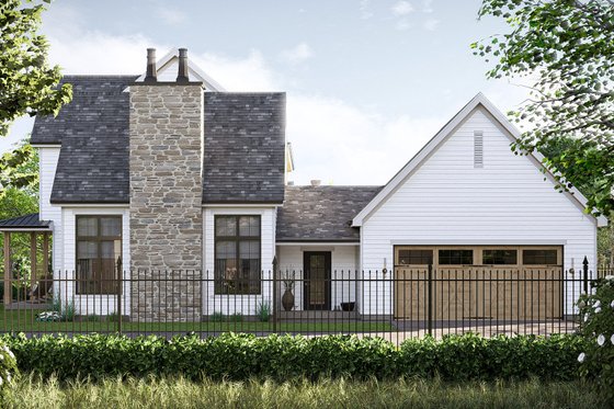 Exterior - Other Elevation 3 for Farmhouse House Plan #455-680 - 4 bed, 3.5 bath