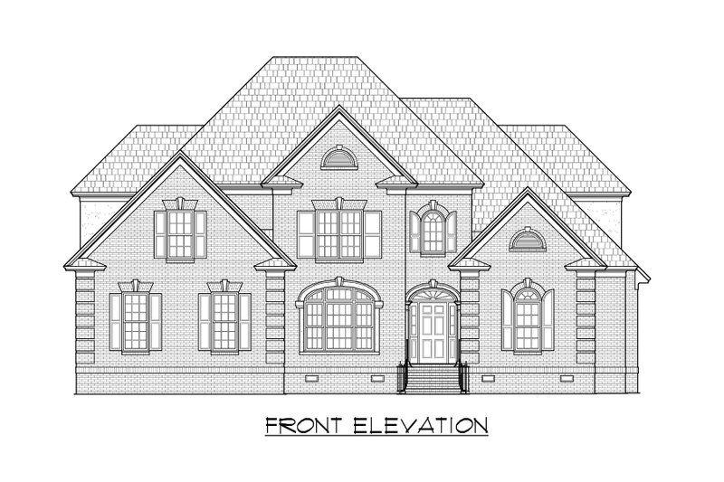 Dream House Plan - Exterior - Front Elevation 3 for Traditional House Plan #1054-79 - 3 bed, 3.5 bath