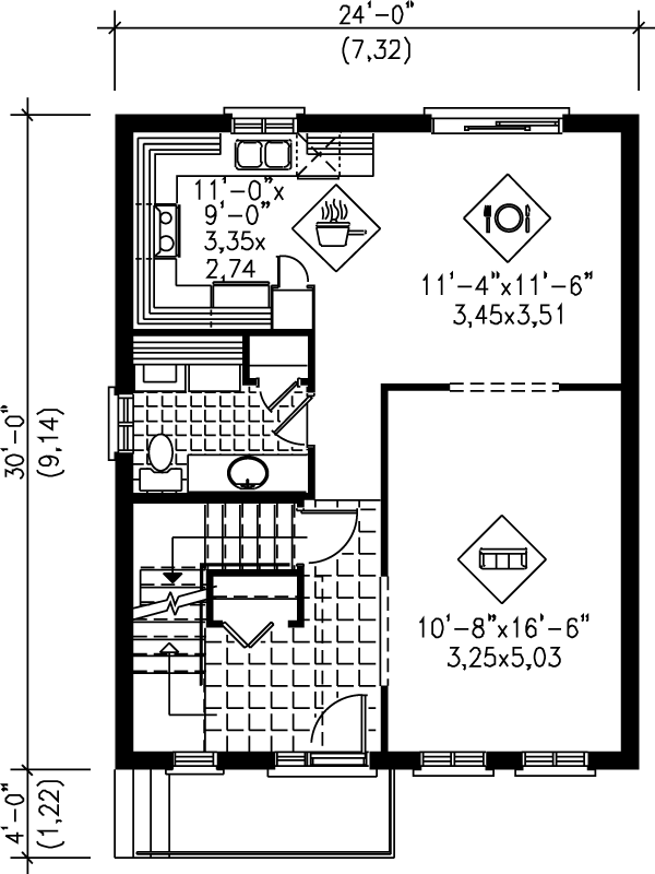 Traditional Floor Plan - Main Floor Plan #25-2056