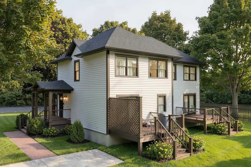 Home Plan - Exterior - Rear Elevation 1 for Traditional House Plan #79-239 - 3 bed, 1.5 bath