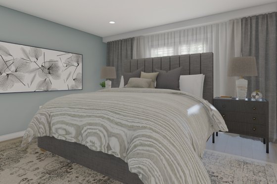 Interior - Master Bedroom for Ranch House Plan #1060-10 - 3 bed, 2 bath
