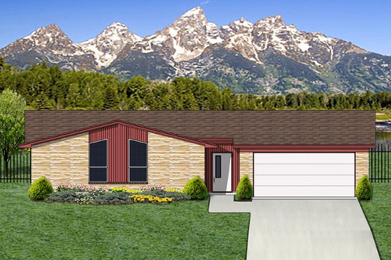 House Design - Modern Exterior - Front Elevation Plan #84-517