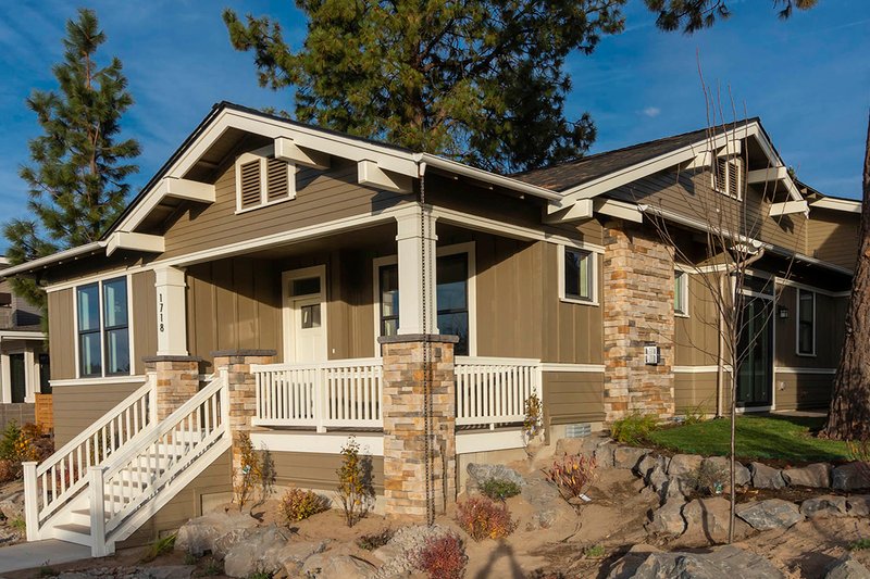 Dream House Plan - Exterior - Front Elevation 3 for Craftsman House Plan #895-104 - 3 bed, 2 bath