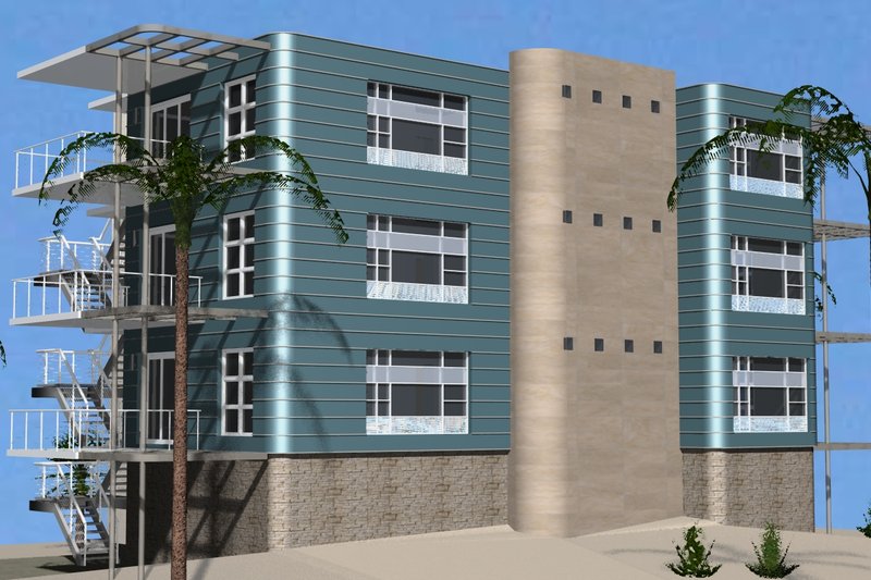 House Plan Design - Exterior - Other Elevation for Contemporary House Plan #535-17 - 9 bed, 9 bath