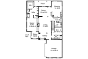 European Style House Plan - 4 Beds 3 Baths 2941 Sq/Ft Plan #15-271 
