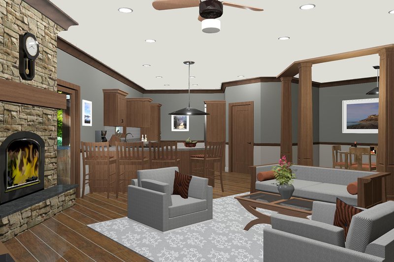 Home Plan - Family to Kitchen