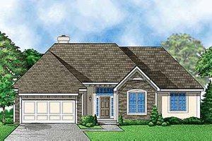 Traditional Exterior - Front Elevation Plan #67-323