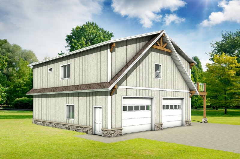 Dream House Plan - Exterior - Front Elevation 5 for Country House Plan #1084-18 - 2 bed, 2 bath