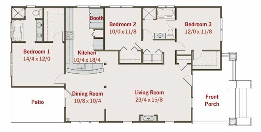 Craftsman Style House  Plan 3  Beds 2 Baths 1590 Sq Ft  Craftsman Style House  Plan 3  Beds 2 Baths 1590 Sq Ft