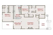 Craftsman Style House Plan - 3 Beds 2 Baths 1590 Sq/Ft Plan #461-20 