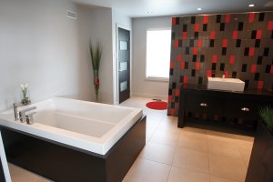 Master Bath - 3200 square foot Modern Home