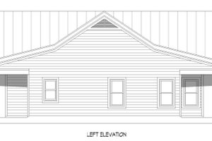 Exterior - Other Elevation for Country House Plan #932-801 - 2 bed, 2 bath