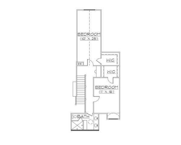 European Floor Plan - Upper Floor Plan #5-398