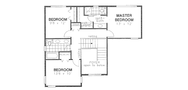 Home Plan - European Floor Plan - Upper Floor Plan #18-9007