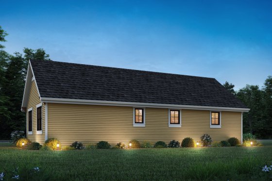 Exterior - Rear Elevation for Cottage House Plan #48-1170 - 1 bed, 1 bath