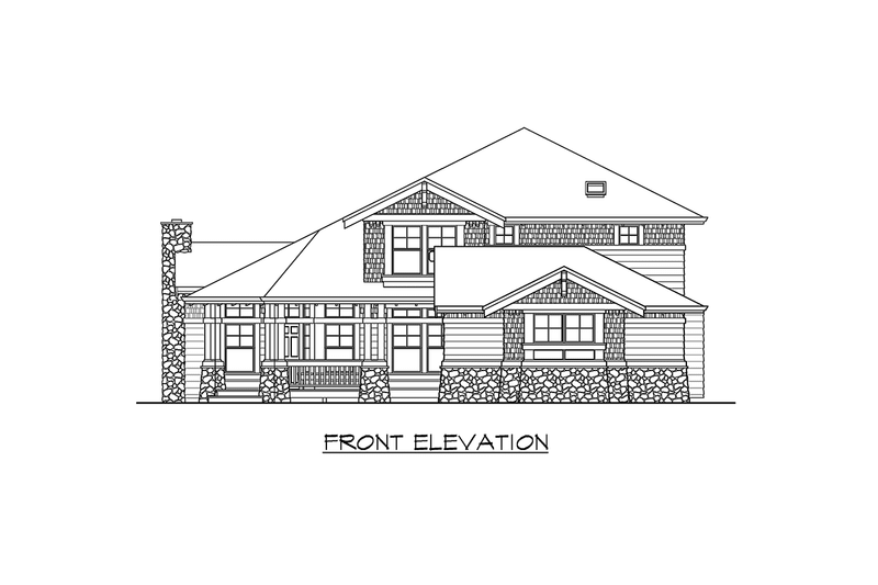 Architectural House Design - Exterior - Other Elevation for Craftsman House Plan #132-123 - 3 bed, 2.5 bath