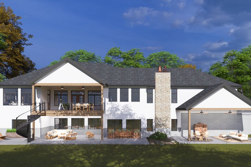 House Blueprint - Exterior - Rear Elevation for Farmhouse House Plan #1060-238 - 3 bed, 2.5 bath