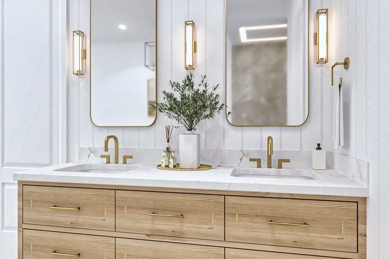 House Design - Interior - Master Bathroom 1 for Farmhouse House Plan #119-472 - 3 bed, 3.5 bath
